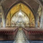 Zicht op de R.K.Kerk O.L.V. Tenhemelopneming